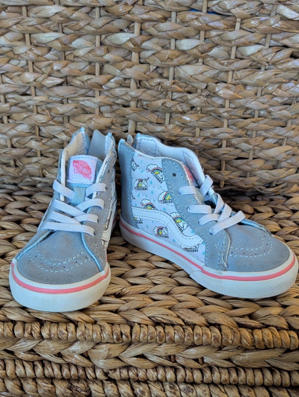 Vans Toddler Sz 7 Glitter Unicorn Skate Shoes